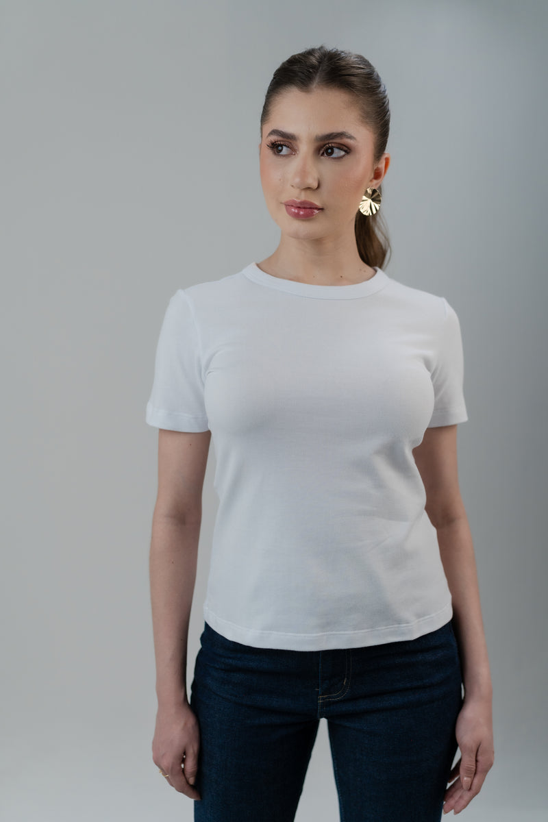 CAMISETA BÁSICA FEMININA BRANCA