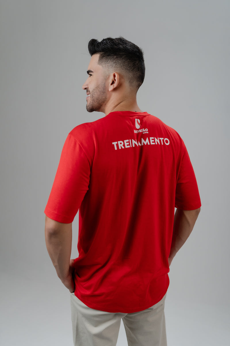 CAMISETA BÁSICA MASCULINA  VERMELHO