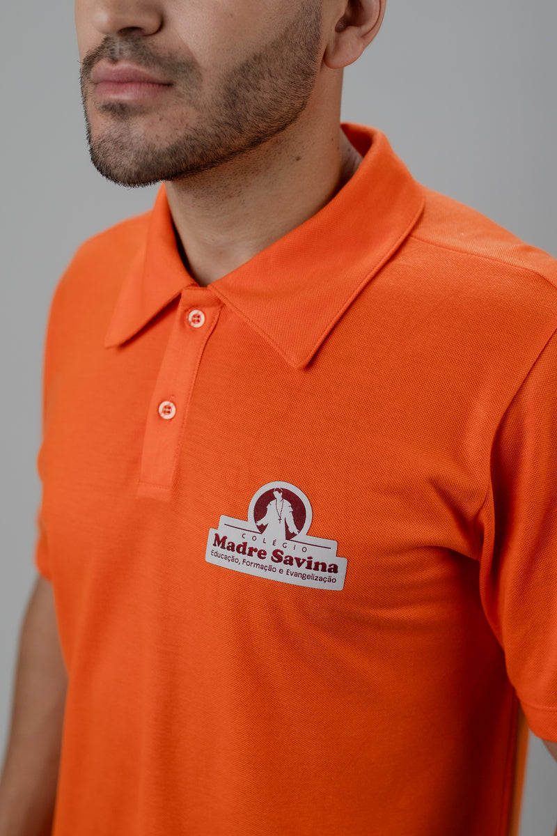 CAMISA POLO MASCULINA LARANJA GARI