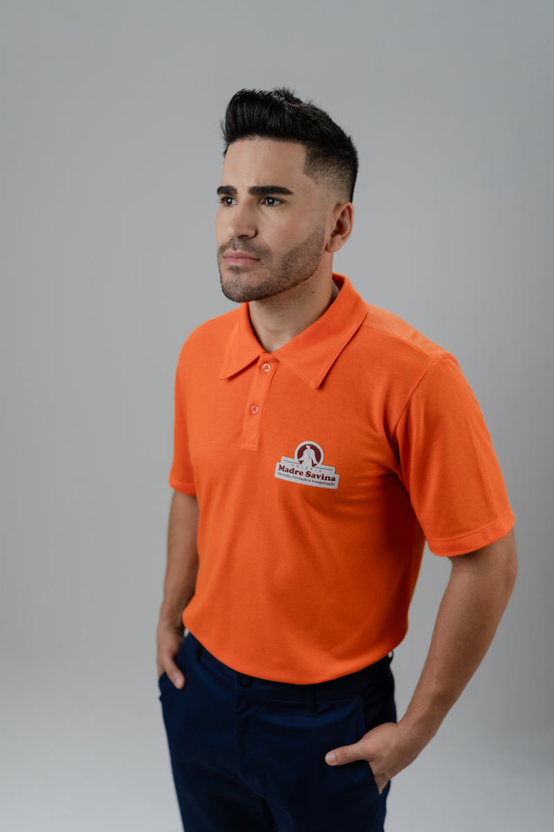 CAMISA POLO MASCULINA LARANJA GARI