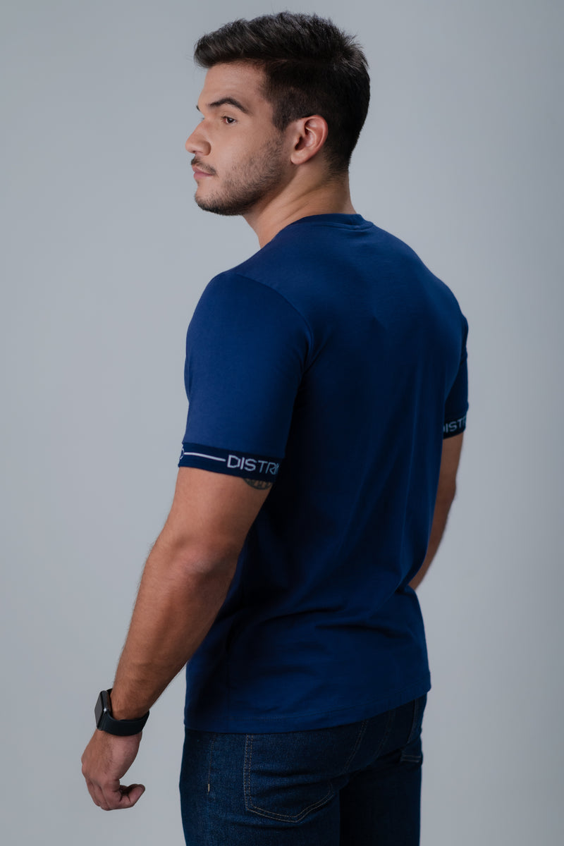 CAMISETA BÁSICA MASCULINA AZUL MARINHO