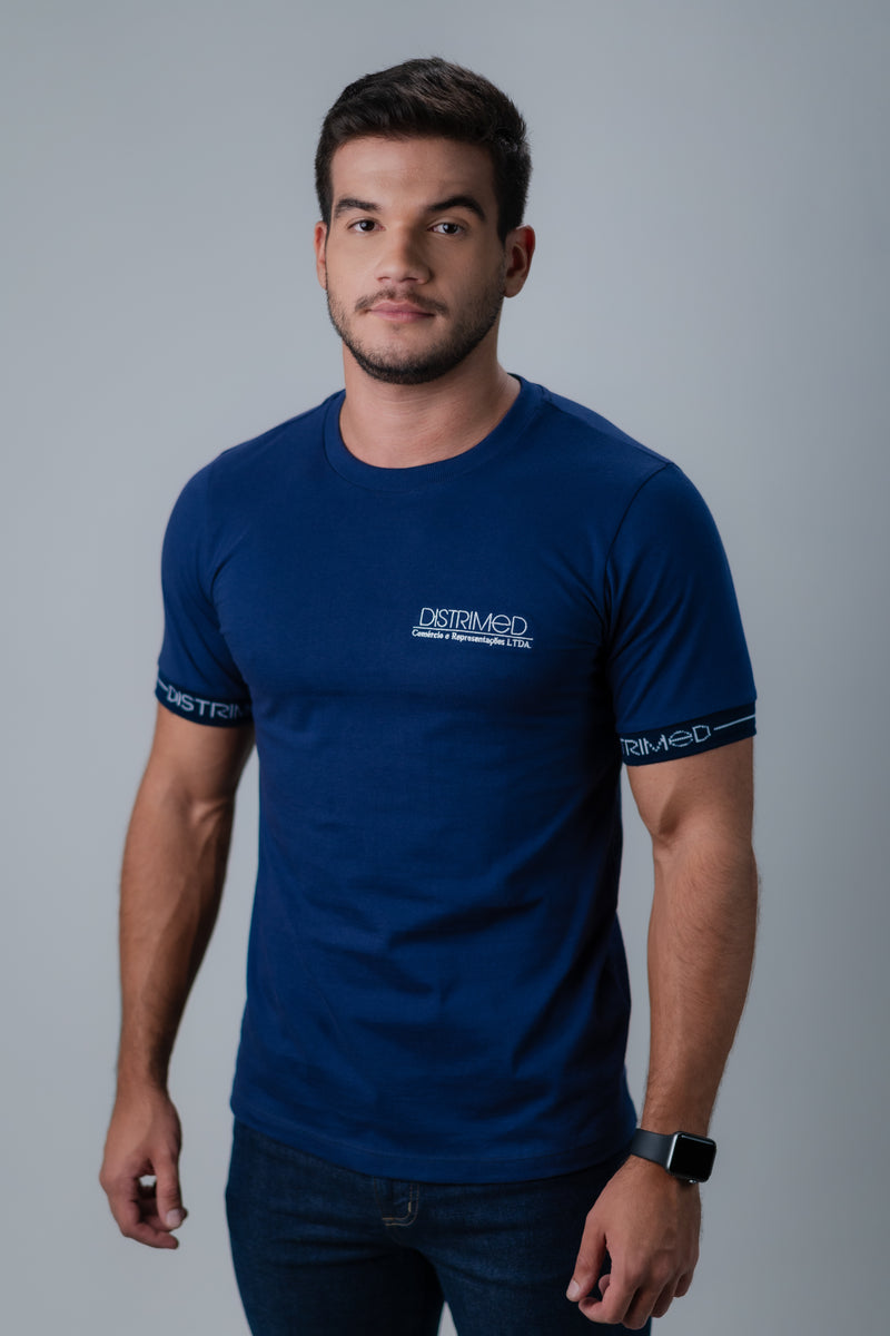 CAMISETA BÁSICA MASCULINA AZUL MARINHO