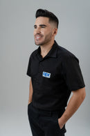 CAMISA SOCIAL MANGA CURTA MASCULINA PRETA