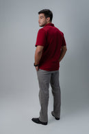 CAMISA POLO MASCULINA VINHO