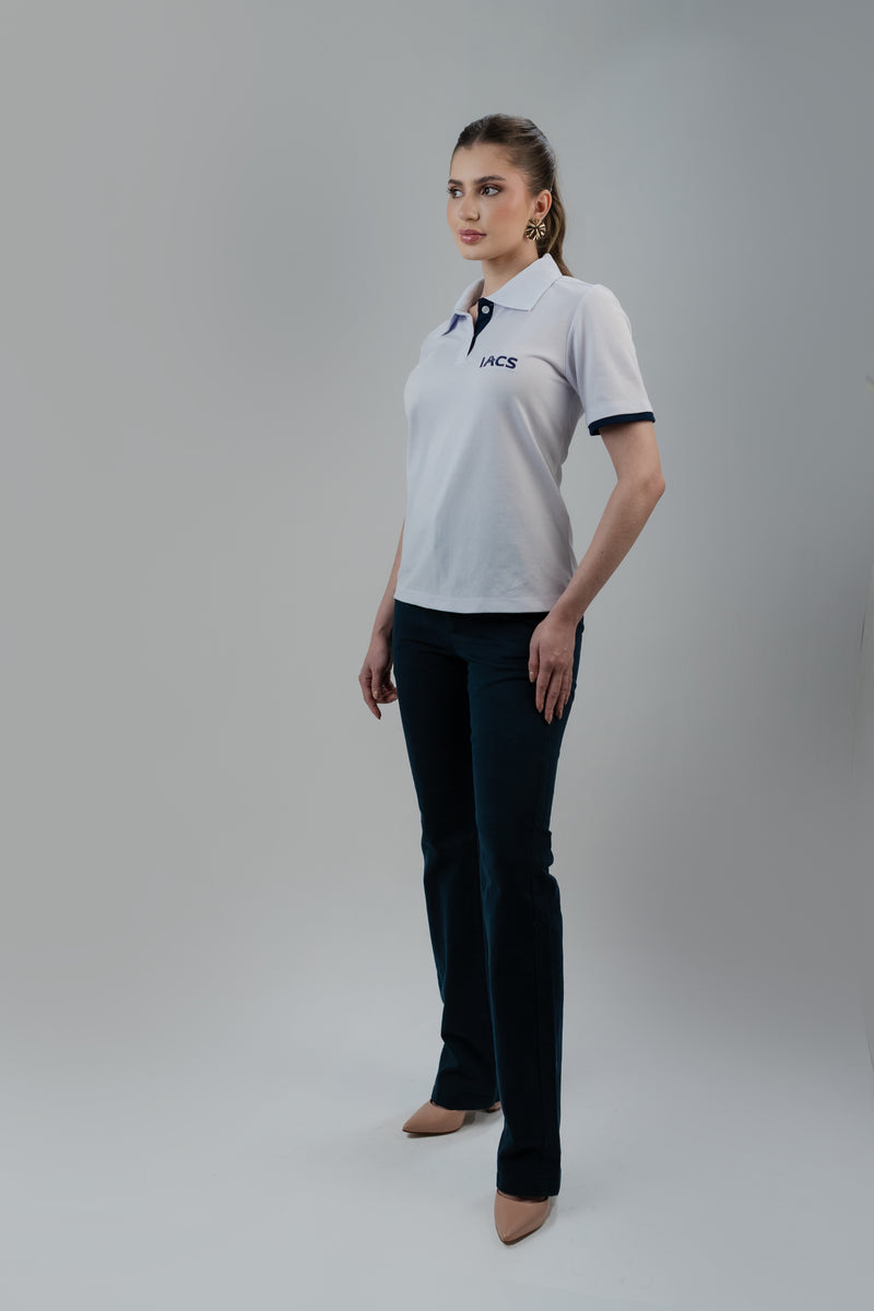 CAMISA POLO FEMININA BRANCA