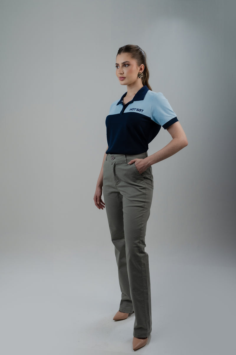 CAMISA POLO FEMININA AZUL MARINHO