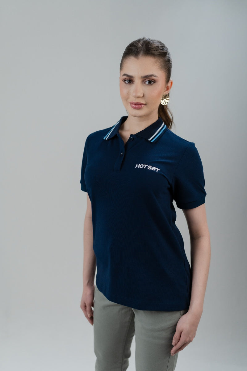 CAMISA POLO FEMININA AZUL MARINHO