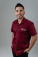 CAMISA SOCIAL MANGA CURTA MASCULINA AZUL MARINHO