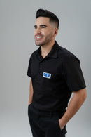 CAMISA SOCIAL MANGA CURTA MASCULINA AZUL MARINHO